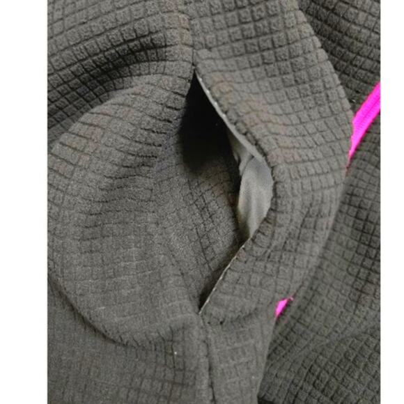 Land's End Women's Fleece Jacket Small‎ (4-6) Black with Pink Trim - Picture 7 of 8